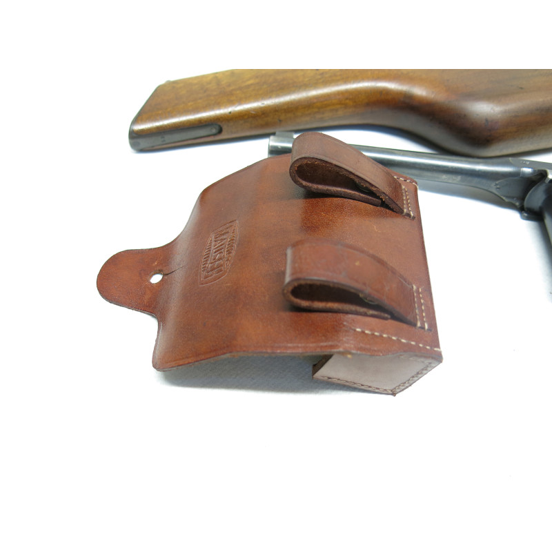 Cartouchière cuir pour Mauser C96 - Cal. 7.63 ou 9 para Cartouchière cuir pour Mauser C96 - Cal. 7.63 ou 9 para