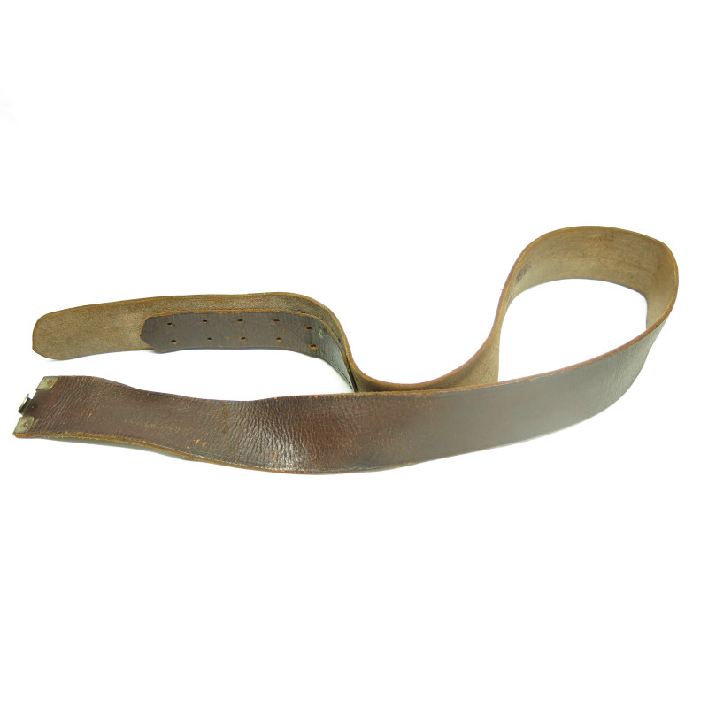 Ceinturon cuir Allemand original crochet acier ref 147