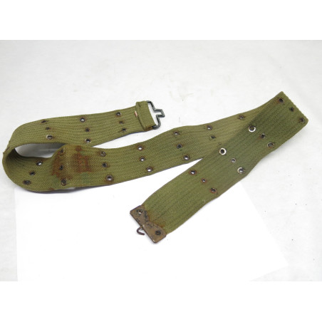 Ceinturon toile usagé  armée Francaise indo Algerie ref 55  