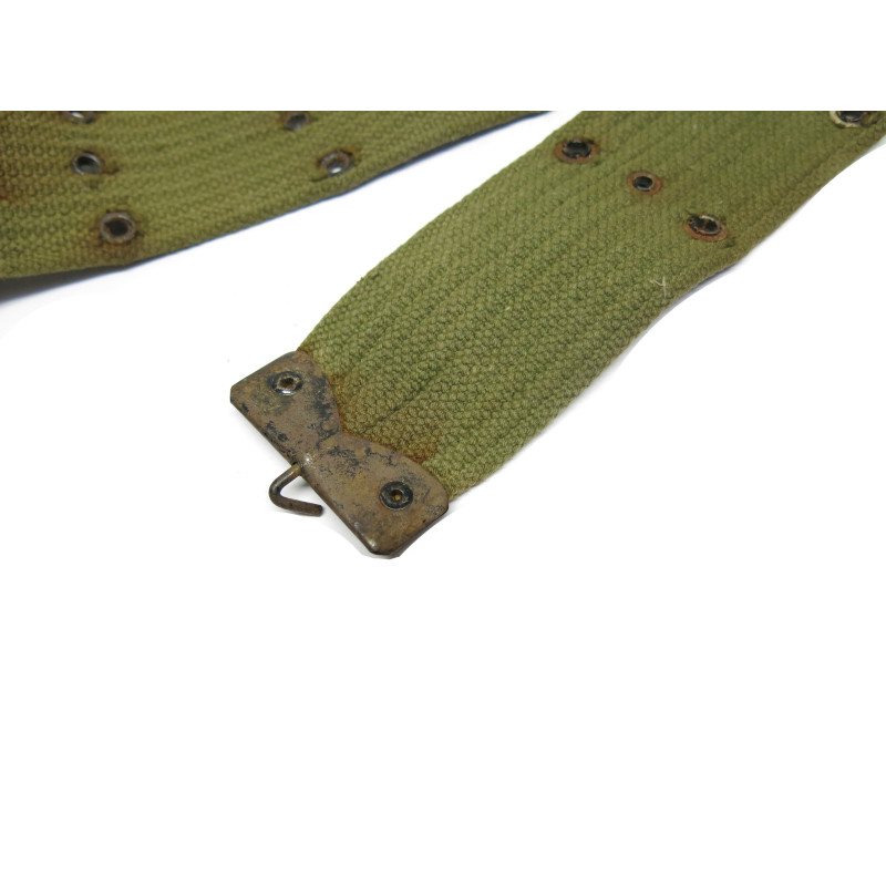 Ceinturon toile usagé  armée Francaise indo Algerie ref 55  