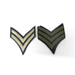 Lot de 2 Grades tissu US army ref 99