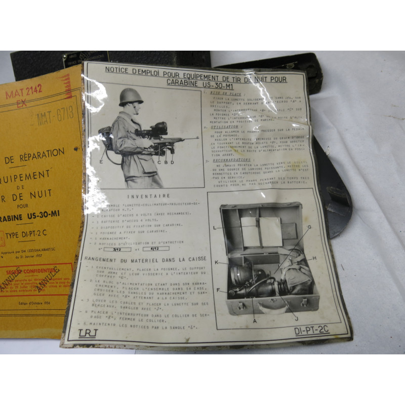 Lunette avec phare infra rouge pour carabine USM1 ou USM2  dans sa boite d'origine 