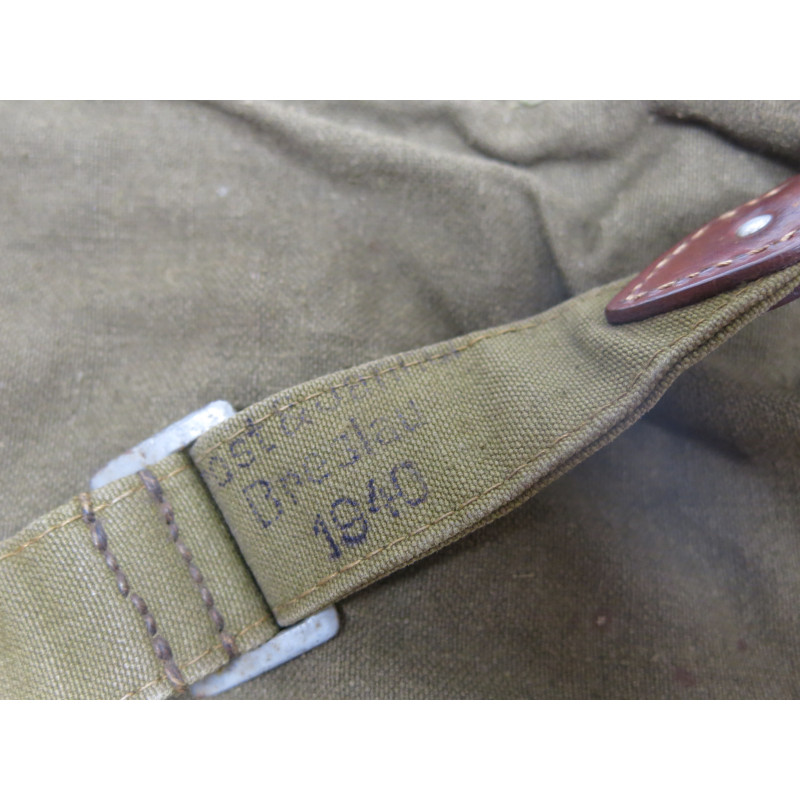 Superbe sac Brotbeutel original avec bretelle daté 1940 Wh ref  1001