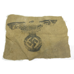 Tissu avec aigle provenance Normandie ref 47