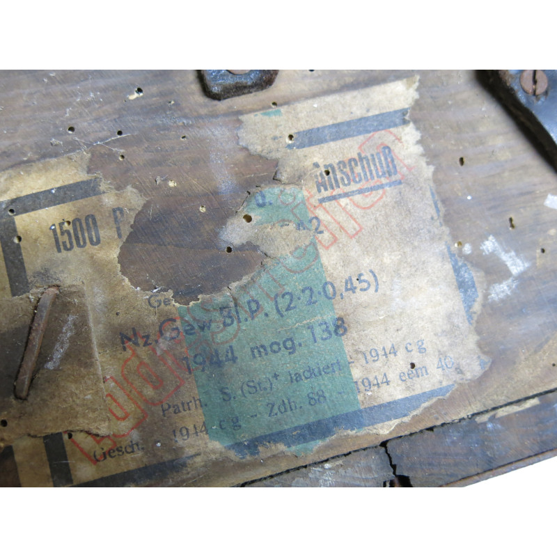 Caisse en bois pour 1500 cartouches Mauser de Sniper Anschuss ref 1040 Caisse en bois pour 1500 cartouches Mauser de Sniper Anschuss ref 1040
