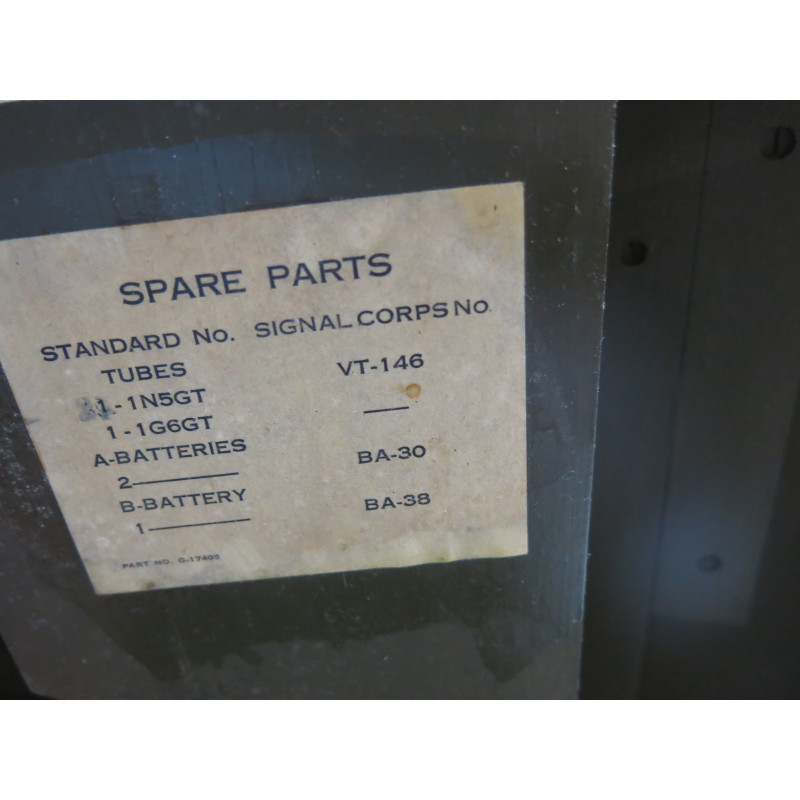 Détecteur de mine SCR 625  US 1944 dans sa boite ref 505 