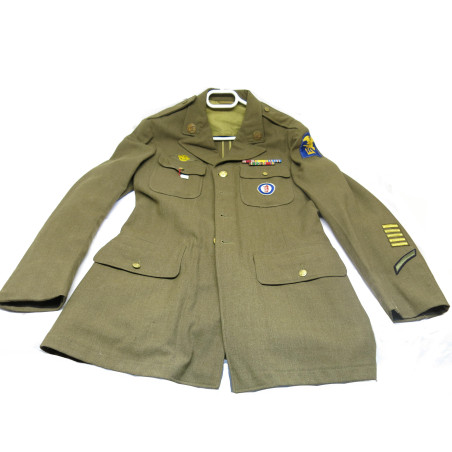 Coat wool serge OD 1943 Veste US ref 489