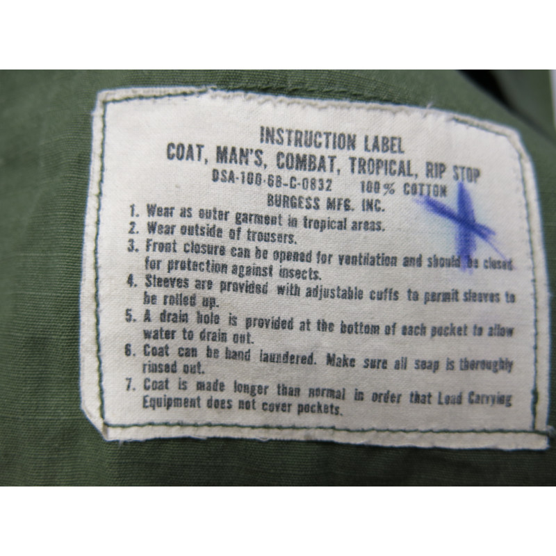 Veste originale  coton US Air Force 1969 ref 1002