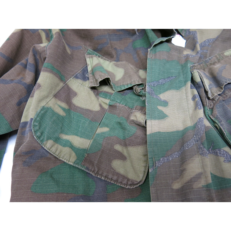 Veste originale tropical camouflé originale Rip stop 1969  US Vietnam Ref 1047