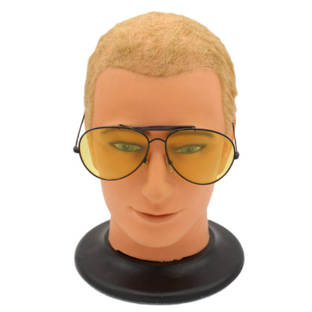 Lunettes de soleil style Ray-Ban USAAF repro verres teintés Jaune - montures noires