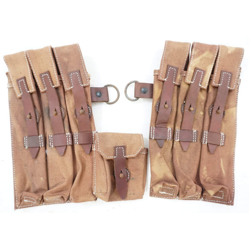 Paire de porte chargeur pour MP38 ou MP40 terrain fauve