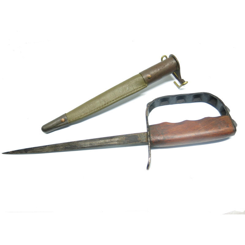 Poignard trench US 1917 lame triangulaire original 1917 ref 556 Poignard trench US 1917 lame triangulaire original 1917 ref 556