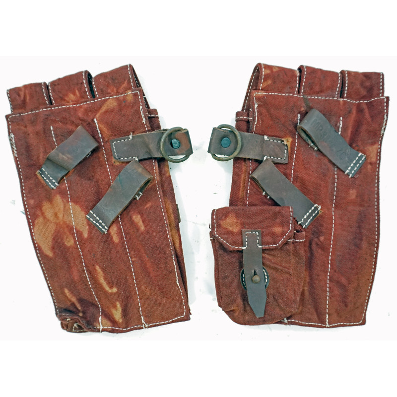 Paire de porte chargeur pour MP38 ou MP40 terrain marron