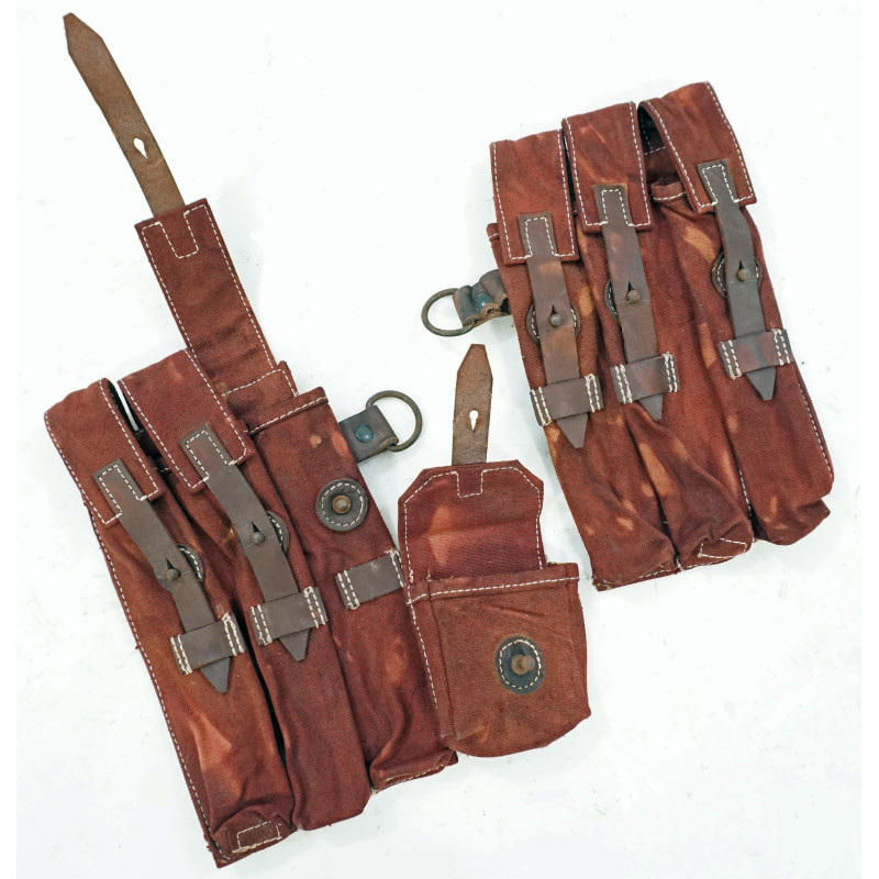 Paire de porte chargeur pour MP38 ou MP40 terrain marron