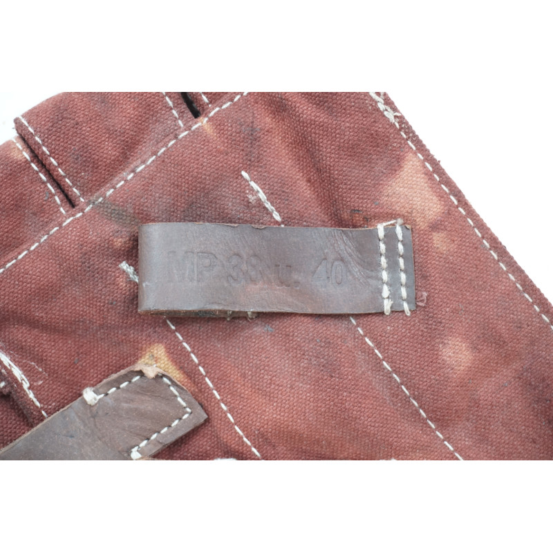 Paire de porte chargeur pour MP38 ou MP40 terrain marron