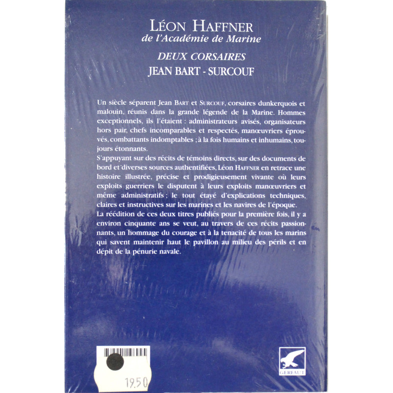 Livre Deux corsaires : Jean Bart - Surcouf de Léon Haffner Livre Deux corsaires : Jean Bart - Surcouf de Léon Haffner