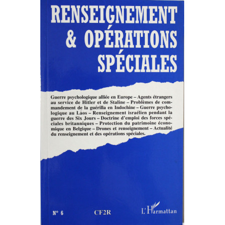 Livre Renseignement et opérations spéciales No 6