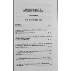 Livre Renseignement et opérations spéciales No 6