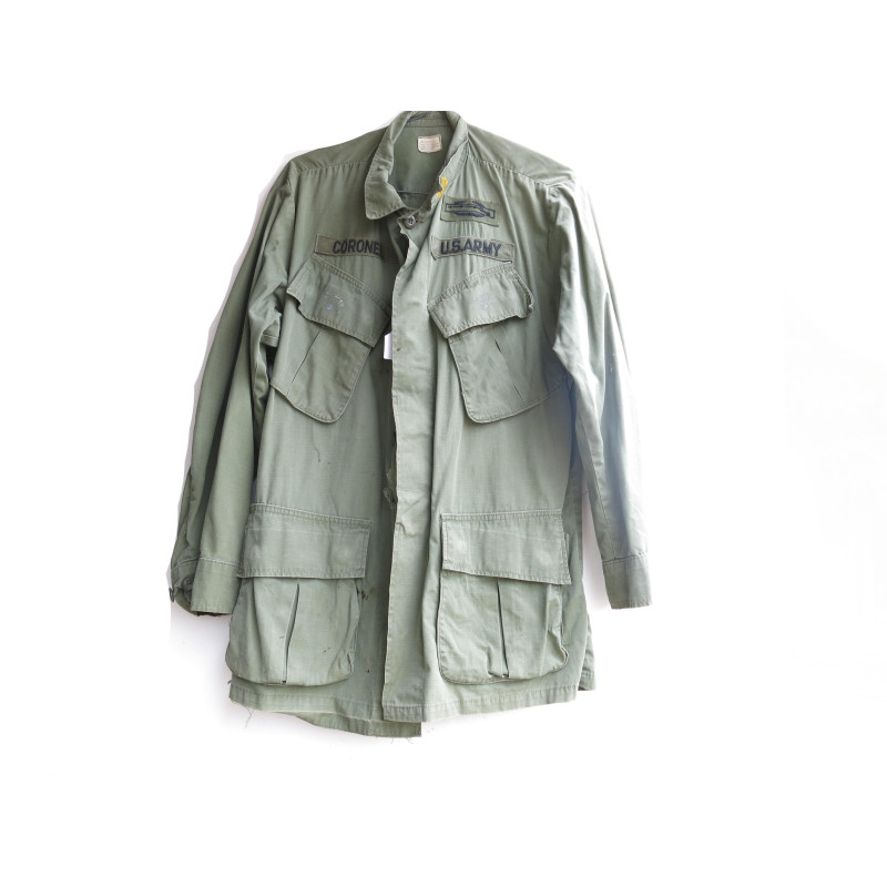 Veste tropicale coton  originale 1968 rip stop US Vietnam ref  666