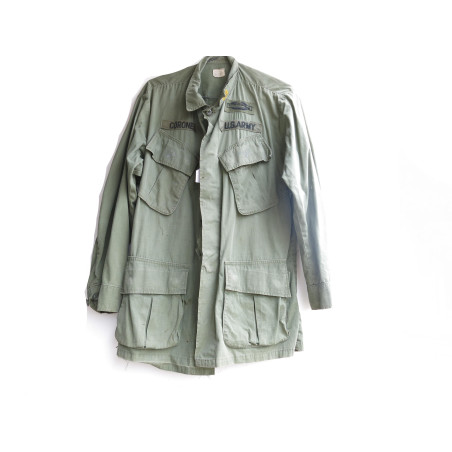 Veste tropicale coton  originale 1968 rip stop US Vietnam ref  666