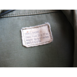 Veste tropicale coton  originale 1968 rip stop US Vietnam ref  666