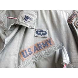 Veste tropicale coton  originale 1968 rip stop US Vietnam ref  111