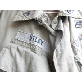 Veste tropicale coton  originale 1968 rip stop US Vietnam ref  111