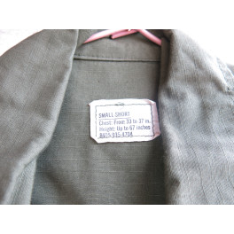 Veste tropicale coton  originale 1968 rip stop US Vietnam ref  111
