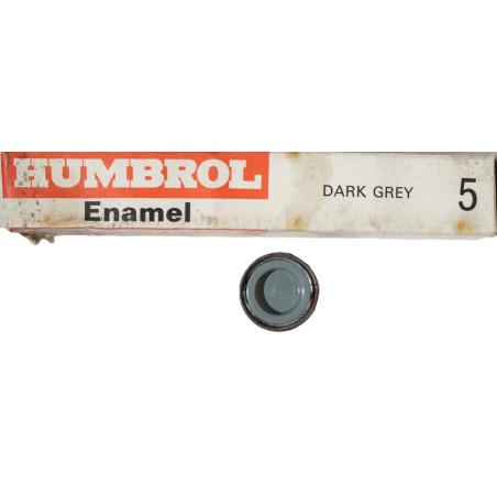 Pot de peinture Humbrol - Enamel No 5 Dark Grey 1/2 Oz