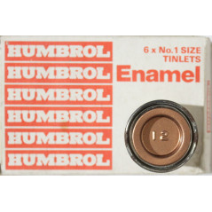 Pot de peinture Humbrol - Enamel No 12 Copper Plate - 1/2 Oz