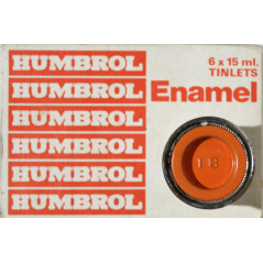 Pot de peinture Humbrol - Enamel No 18 Orange - 1/2 Oz