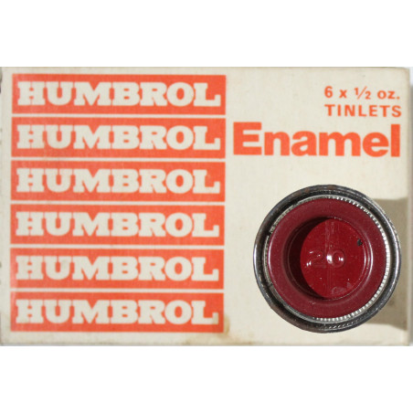 Pot de peinture Humbrol - Enamel No 20 Crimson - 1/2 Oz