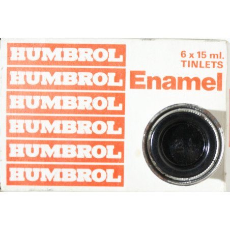 Pot de peinture Humbrol - Enamel No 21 Black - 1/2 Oz