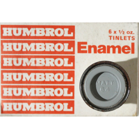 Pot de peinture Humbrol - Enamel No 64 Light Grey - 1/2 Oz