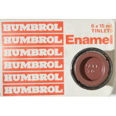 Pot de peinture Humbrol - Enamel No 70 Matt Brick Red- 1/2 Oz