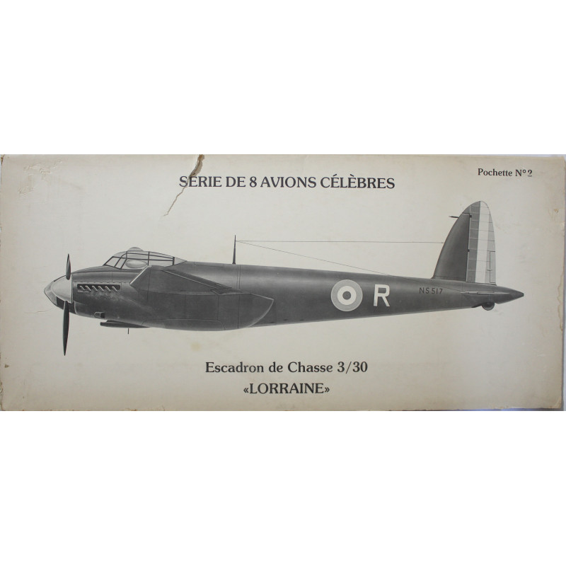 Pochette de 7 Lithographies de l'escadron de chasse 3-30 Lorraine Pochette de 7 Lithographies de l'escadron de chasse 3-30 Lorraine