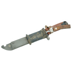 Baïonnette pour AK 47 originale avec cuir de ceinturon et caoutchouc de fourreau