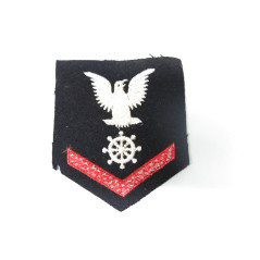 Insigne original tissu quartermaster navy ref 11