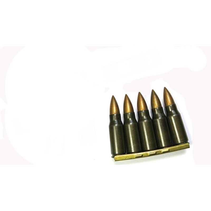 Lame chargeur avec 5 cartouches 1944 pour MP43 ou STG 44 categorie C 
