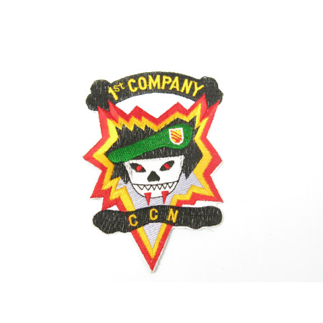 Insigne tissu CCN  1 st company US Vietnam  ref 75