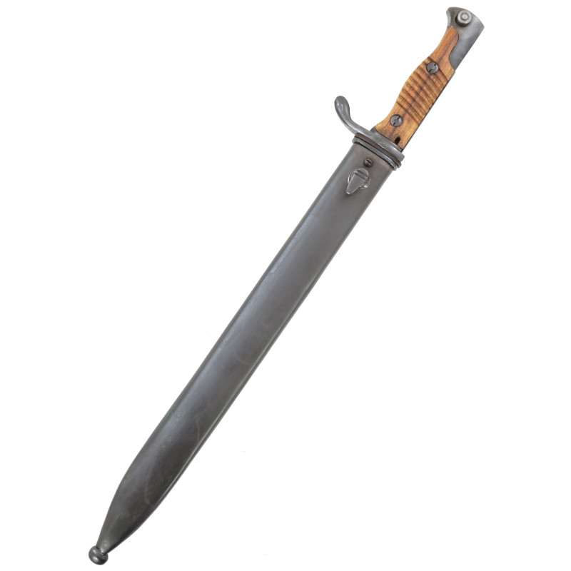 Baïonnette Mauser G98 à dent de scie avec fourreau métal Baïonnette Mauser G98 à dent de scie avec fourreau métal