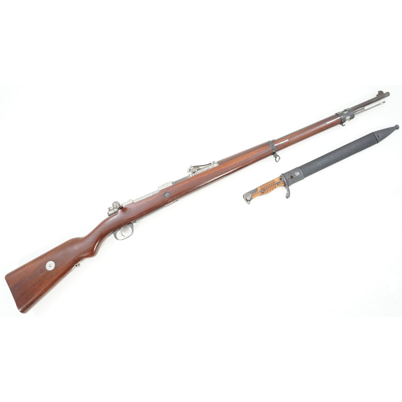 Baïonnette Mauser G98 à dent de scie avec fourreau cuir Baïonnette Mauser G98 à dent de scie avec fourreau cuir