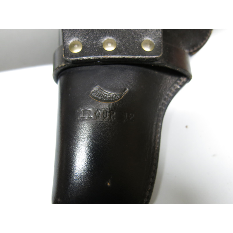 Etui cuir Hunter pour revolver 4 pouces avec ceinturon ref 23 