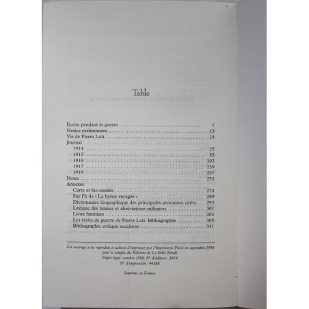 Livre Soldats Bleus : Journal intime 1914 -1918 de Pierre Loty