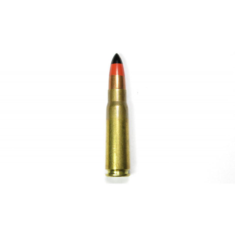 7.62 AK 47 pointe noire et rouge pour silencieux inerte 