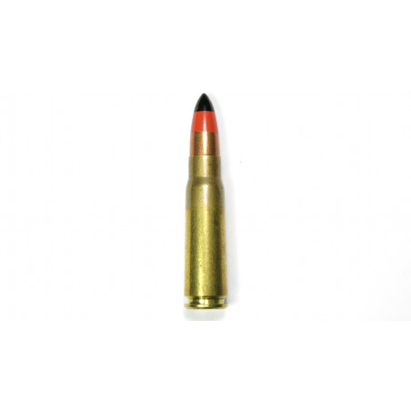 7.62 AK 47 pointe noire et rouge pour silencieux inerte 