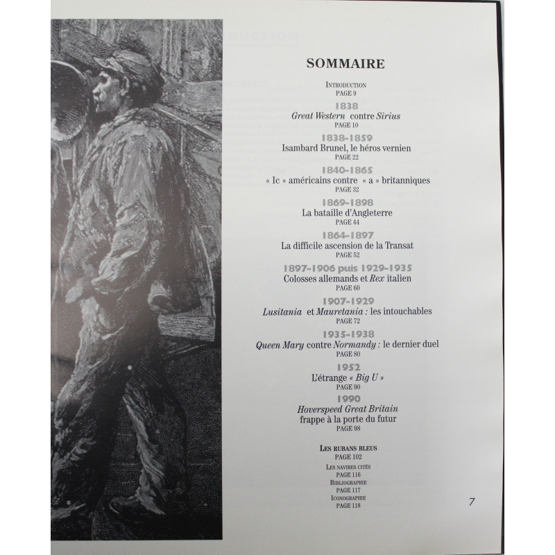 Livre l'Atlantique à toute vapeur de Daniel Hillion