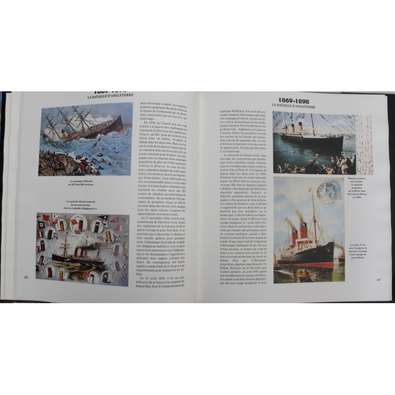 Livre l'Atlantique à toute vapeur de Daniel Hillion