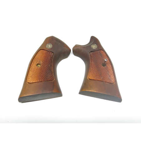 Paire de plaquettes bois Smith et Wesson modele K ref 33