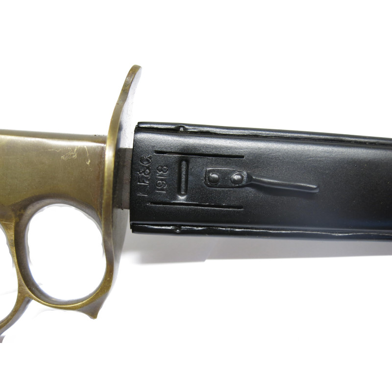 Superbe poignard US 1918 avec fourreau métal repro 